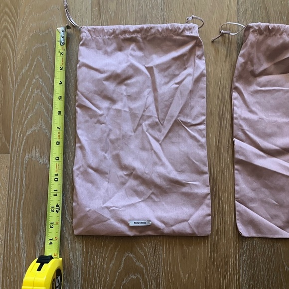 Two authentic Miu Miu dustbag for shoes. Barely Used. - Picture 6 of 8